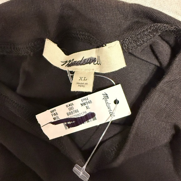 Madewell Women’s Slinky Mockneck Draped Ruched Tank Top NWT XL Molasses - Picture 9 of 12